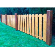 Gard din lemn cu stalpi GL.01