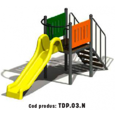 Tobogan drept 2m cu platforma metal – TDP.03