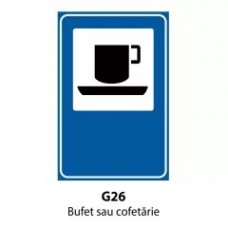 Bufet sau cofetarie, Indicator rutier | Semn de circulatie