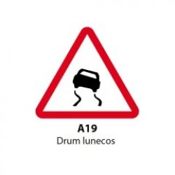 Drum lunecos A19, Indicator rutier | Semn de circulatie