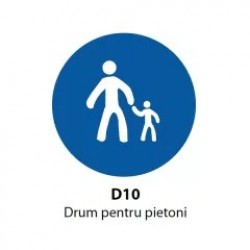 Drum pentru pietoni, Indicator rutier | Semn de circulatie