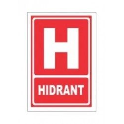 Hidrant, semn din plastic, 20x30cm