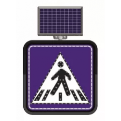Indicator rutier solar cu leduri pentru semnalizararea trecerilor de pietoni