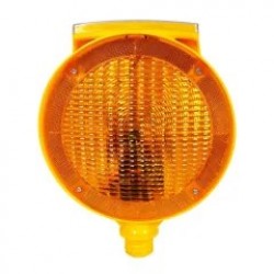 Lampa pentru semnalizare lucrari, economic, lumina intermitenta galbena