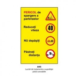Lucrari de tratamente ale suprafetei partii carosabile, Indicator rutier | Semn de circulatie
