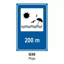 Plaja, Indicator rutier | Semn de circulatie