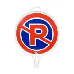 Semn din plastic mic, PPC, parcarea interzisa, Ø 28cm
