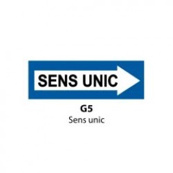 Sens unic (sageata spre dreapta) G5, Indicator rutier | Semn de circulatie