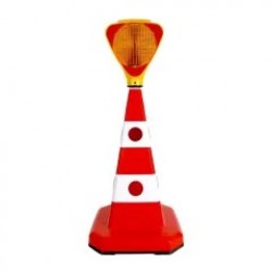 SET Con rutier + lampa cu lumina intermitenta galbena, 6kg