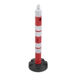 Stalp mobil cu 4 benzi reflectorizante, inaltime 1.2m, greutate 6kg