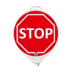 Stop, indicator rutier din plastic PPC, reflectorizant, Ø 38cm